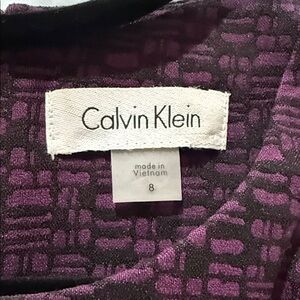 Calvin Klein Purple Textured Midi Dress